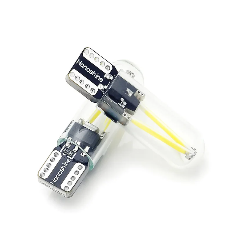 T10 w5w led лампа накаливания 4 шт. новинка 2017 года автомобильный стеклянный