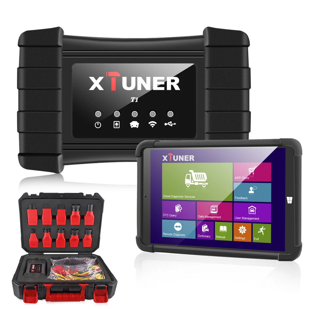 Xтюнер T1 HD для тяжелых грузовиков OBD2 автомобильный диагностический инструмент с