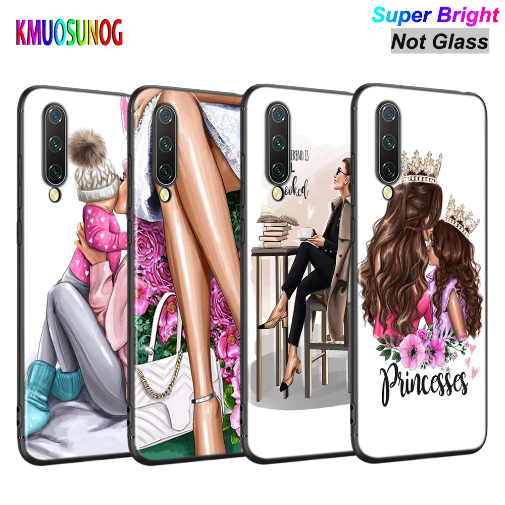 

Baby Mom Girl Queen Silicone Cover For Xiaomi Mi Note 10 Ultra 9T 9 SE A3 Lite Poco X3 NFC M2 Pocophone F1 Pro Phone Case