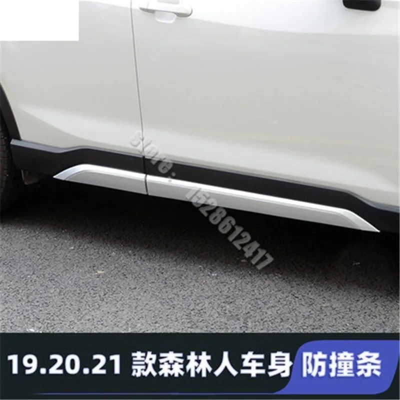 

Защитная полоса из нержавеющей стали для Subaru Forester 2019-2021, боковые молдинги для корпуса зеркала, украшение боковой двери, Стайлинг автомобиля