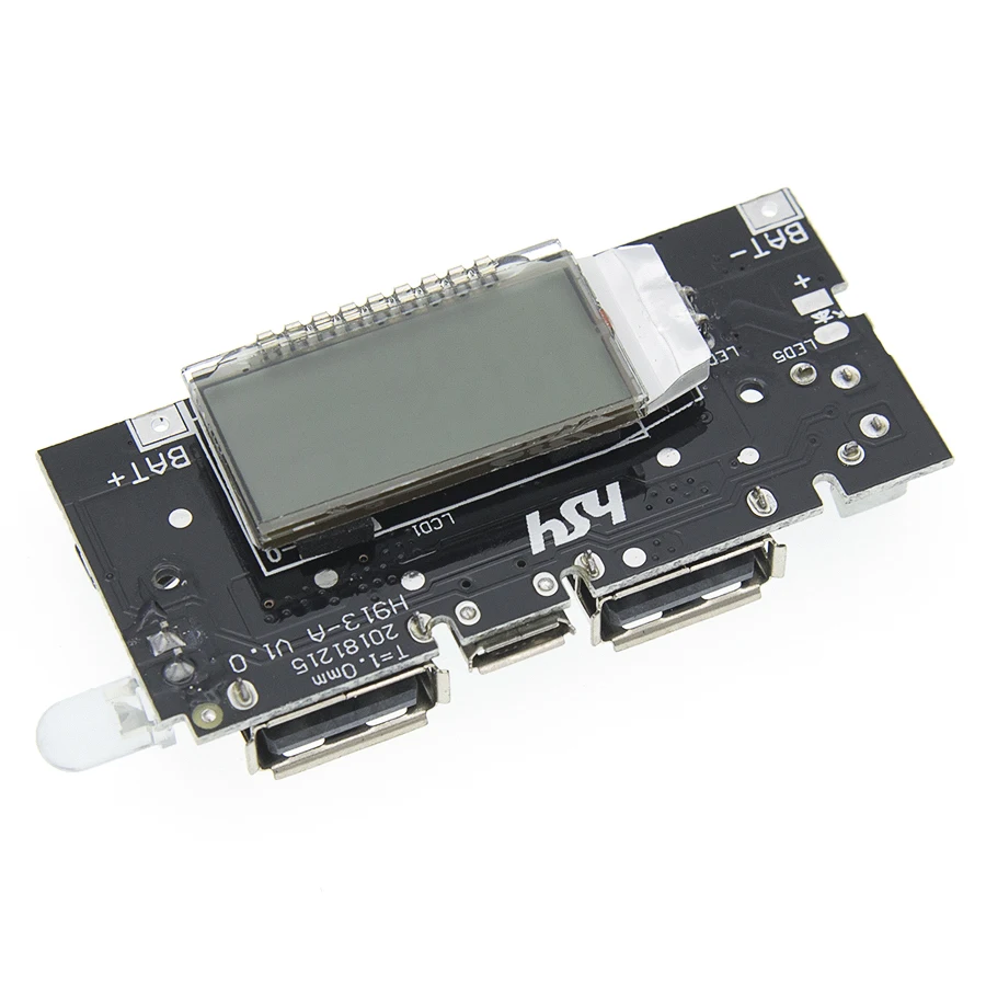 Два порта USB 5V 1A 2.1A мобильный Мощность банка 18650 Батарея Зарядное устройство PCB Мощность модуль аксессуары для телефона DIY светодиодный ЖК-дисплей зарядная Модульная плата
