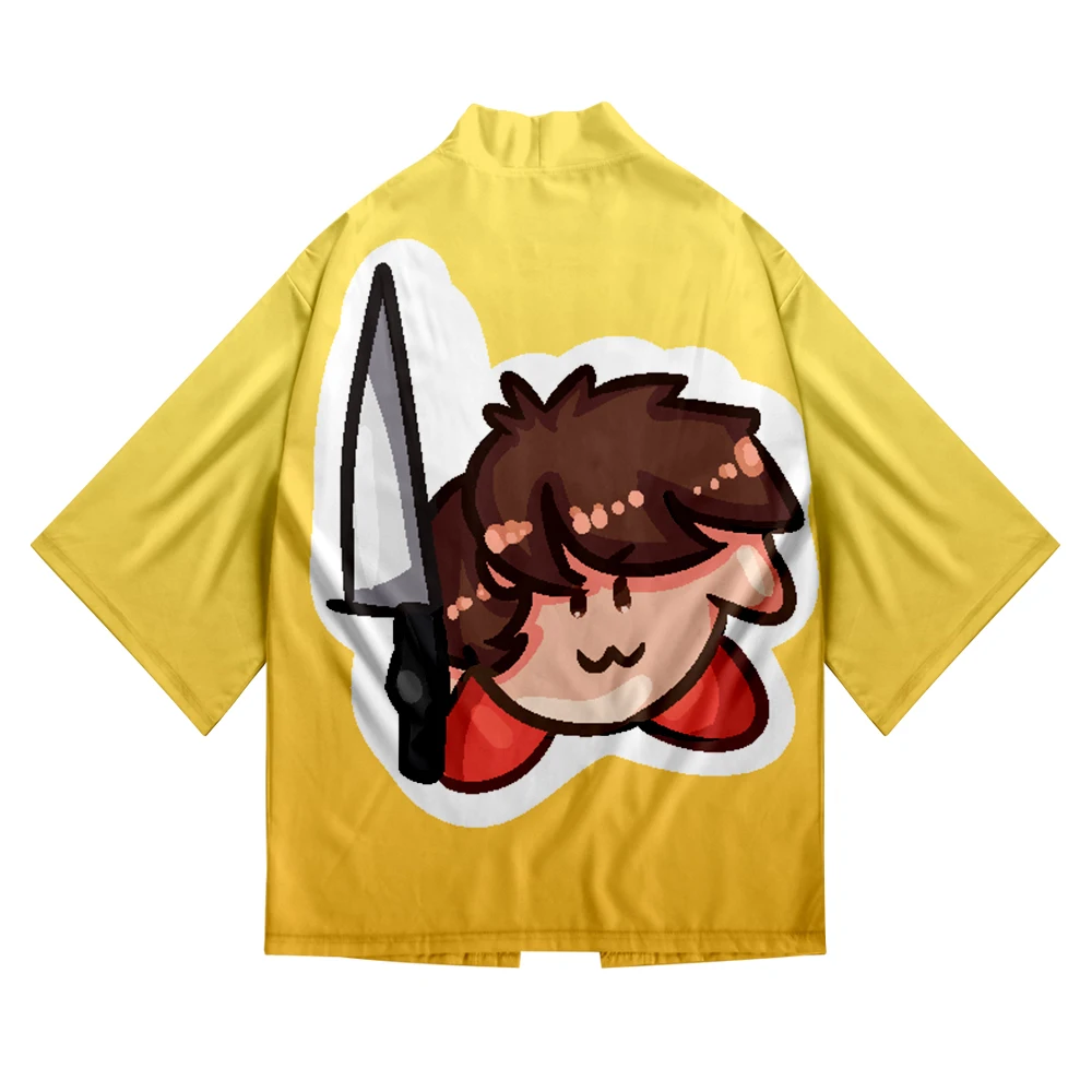 

WAWNI AlbertsStuff Фламинго кимоно, кардиган в стиле хип-хоп Уличная костюм самурая Футболка с рукавами «летучая мышь»; Кимоно забавные Повседневна...