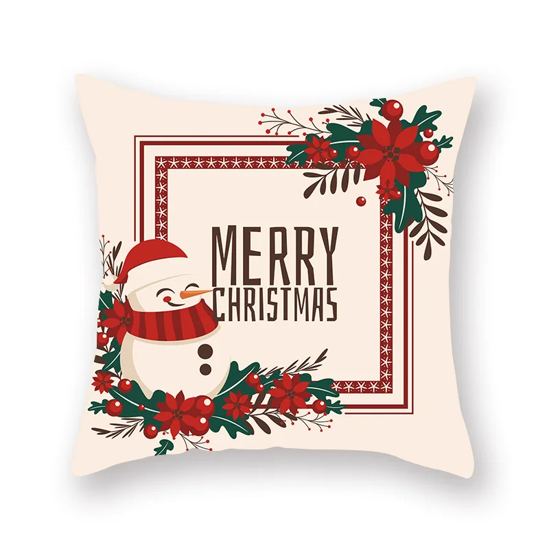

1Pcs Christmas Tree Deer Santa Claus Pattern 45*45cm Polyester Cushion Cover Decorative Sofa Car Home Decor Pillowcover 40982