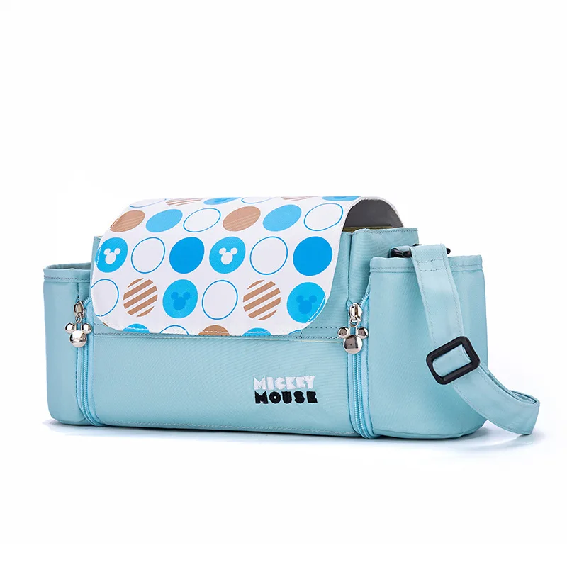 

Disney Mickey Mouse Mummy Bag Large-capacity Baby Diaper Bag Minnie Cartoon Lightweight Canvas Bag Woman Water Carrying Bags