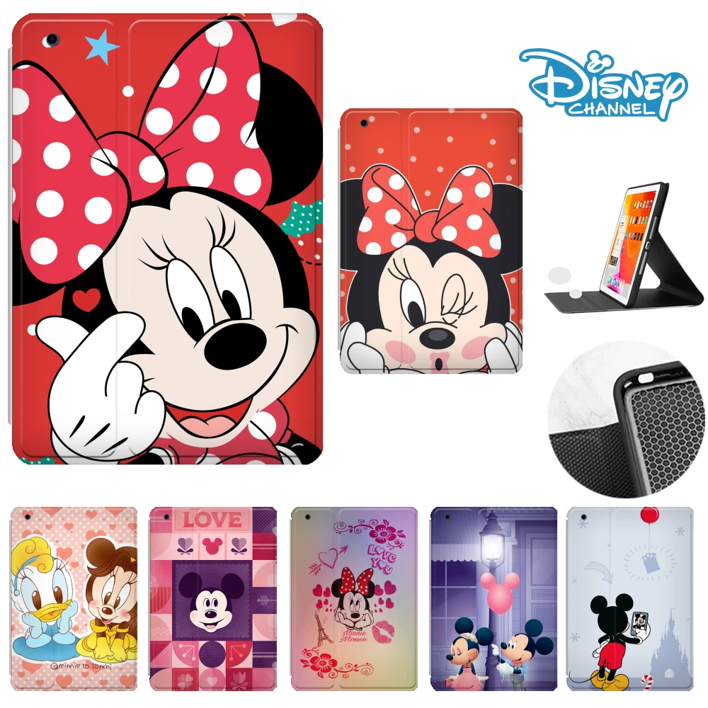 

2021 чехол для iPad 10,2 8-го поколения 2020 2018 для Pad Air 4 2 3 10,5 Mini 6 Mini 5 4 Disney из искусственной кожи для детей