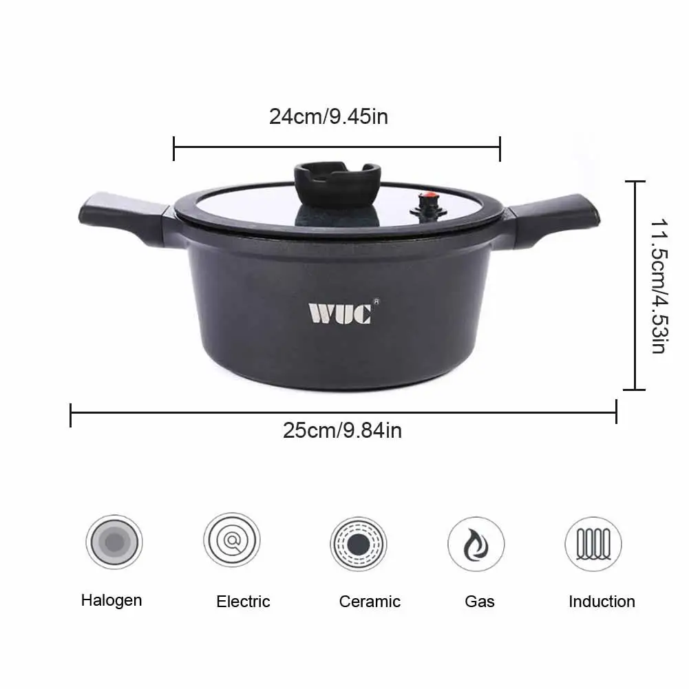 

Saucepan Pot Casserole with Lid Vegetable Casserole Non Stick Coated Casserole High Quality for Induction Gas Stove 4.2 Liter