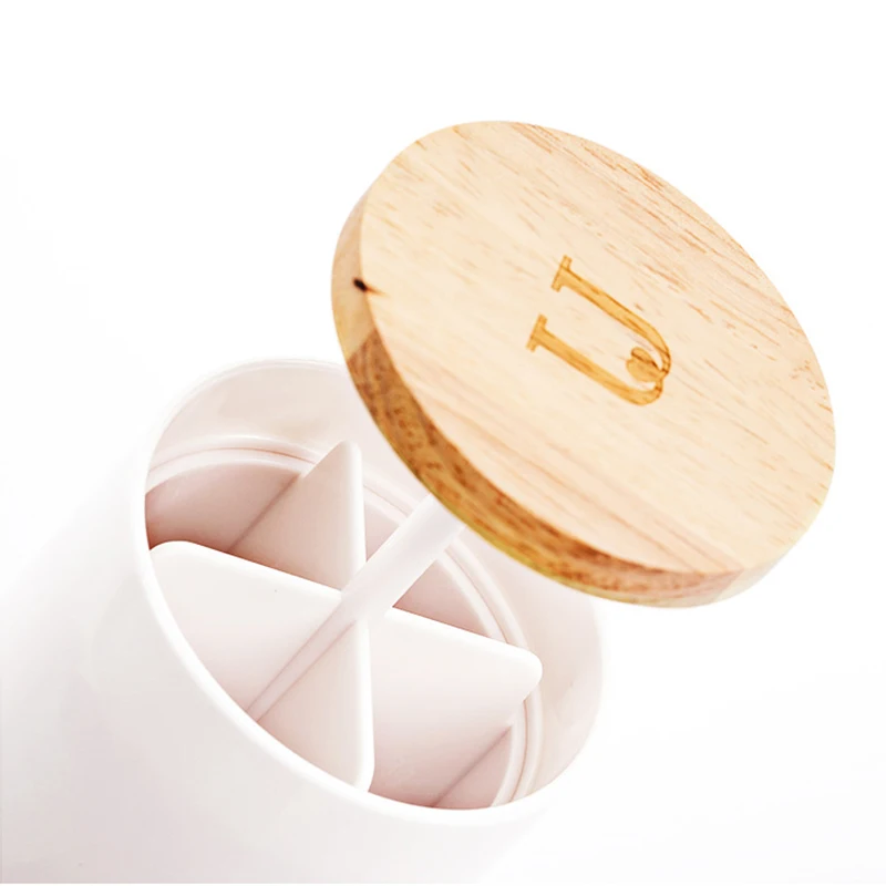 Лидер продаж простые из бамбука и дерева автоматическое нажатие ватным тампоном