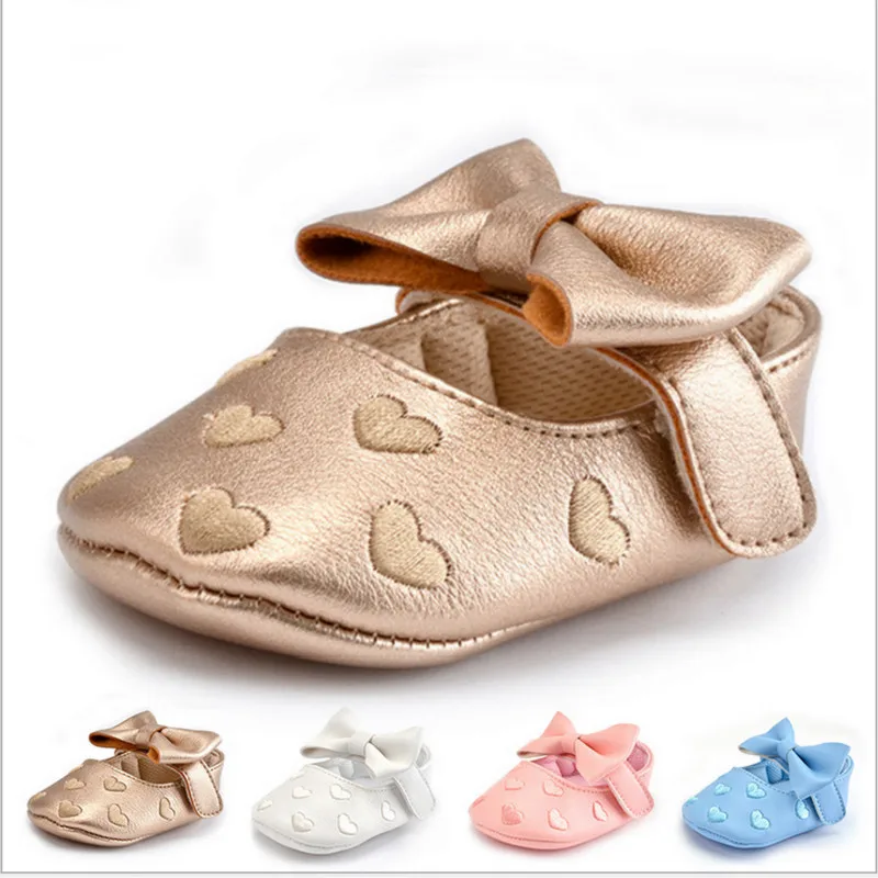 

Baby Shoes first-Walkers Shoes PU Leather Baby Boy Girl Casual Bowknot Shoes Bow Fringe Soft Soled Non-slip Footwear Crib Shoes
