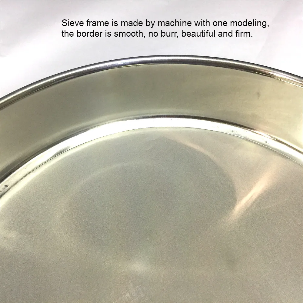 Лабораторное сито 304 SUS лабораторное стандартное для проверки образцов