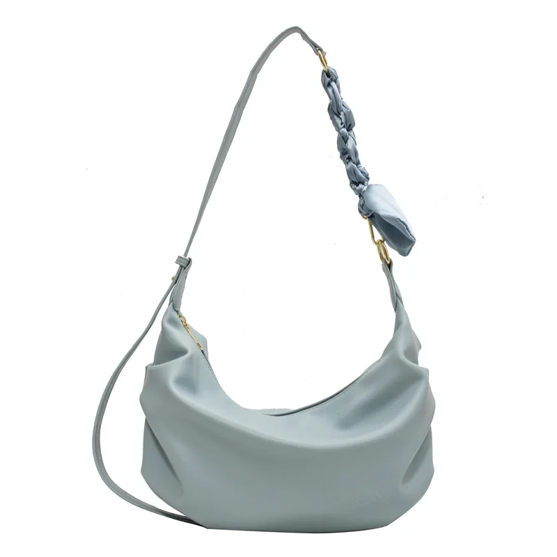 

Women's Simple Solid Pu Crossbody Bag Fashion Large Capacity Underarm Shoulder Bag Woman Designer Shopping Messenger Bags Women