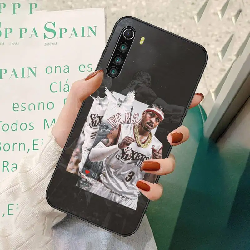 

0 Alan Iverson Black TPU Phone Case For Redmi 7 8 9 A K20 30 Pro Note 8 9 Pro 9s