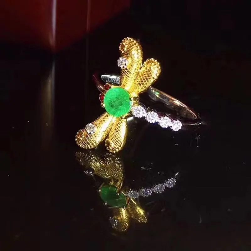 

Стихийных бедствий и реальный изумрудно-класса люкс обручальное кольцо Бесплатная доставка драгоценный камень 925 пробы серебряные ювелирные изделия