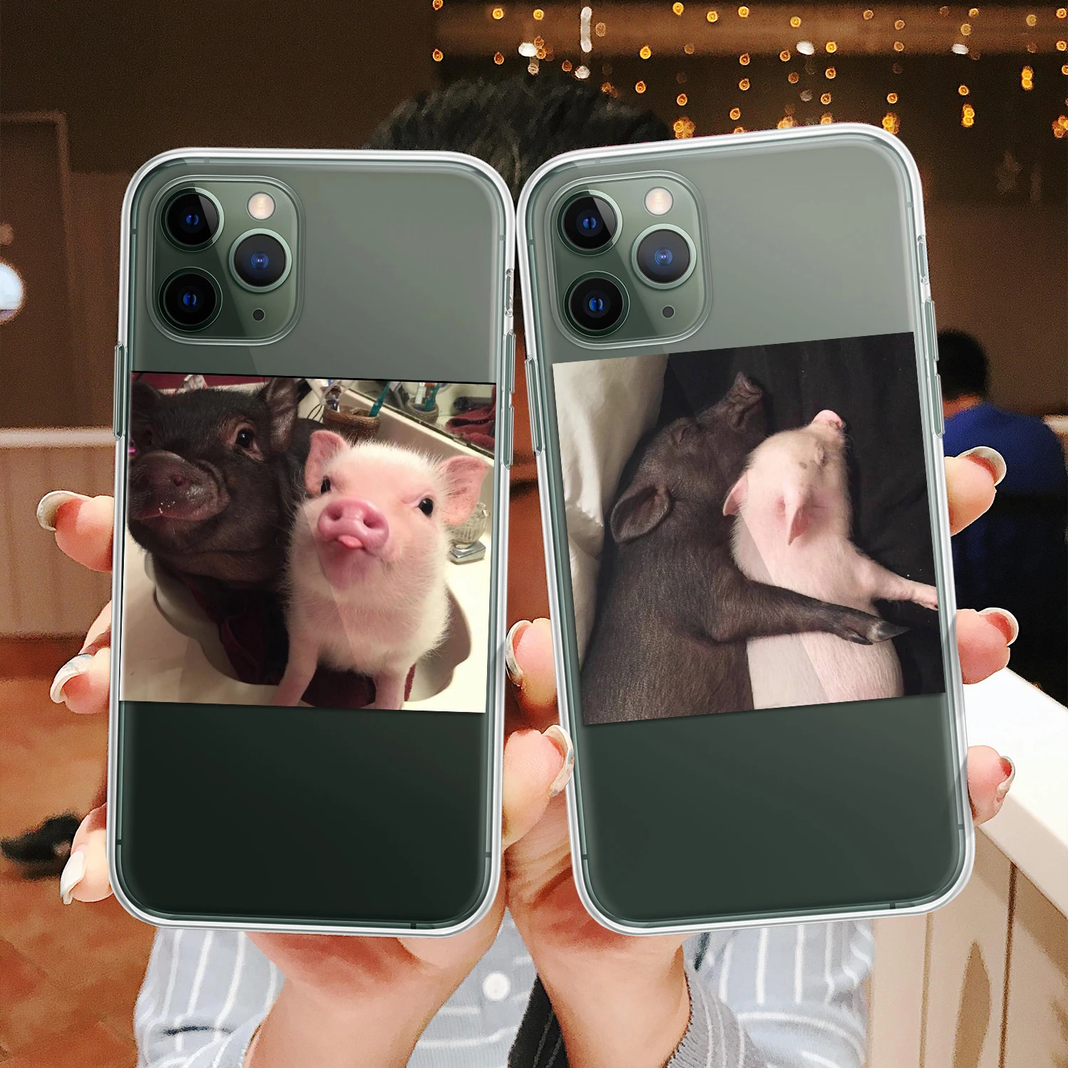 Чехол для телефона с забавным мультяшным поросенком iphone 11 12 Pro XS Max X XR чехол 6 S 5 5s 7 8