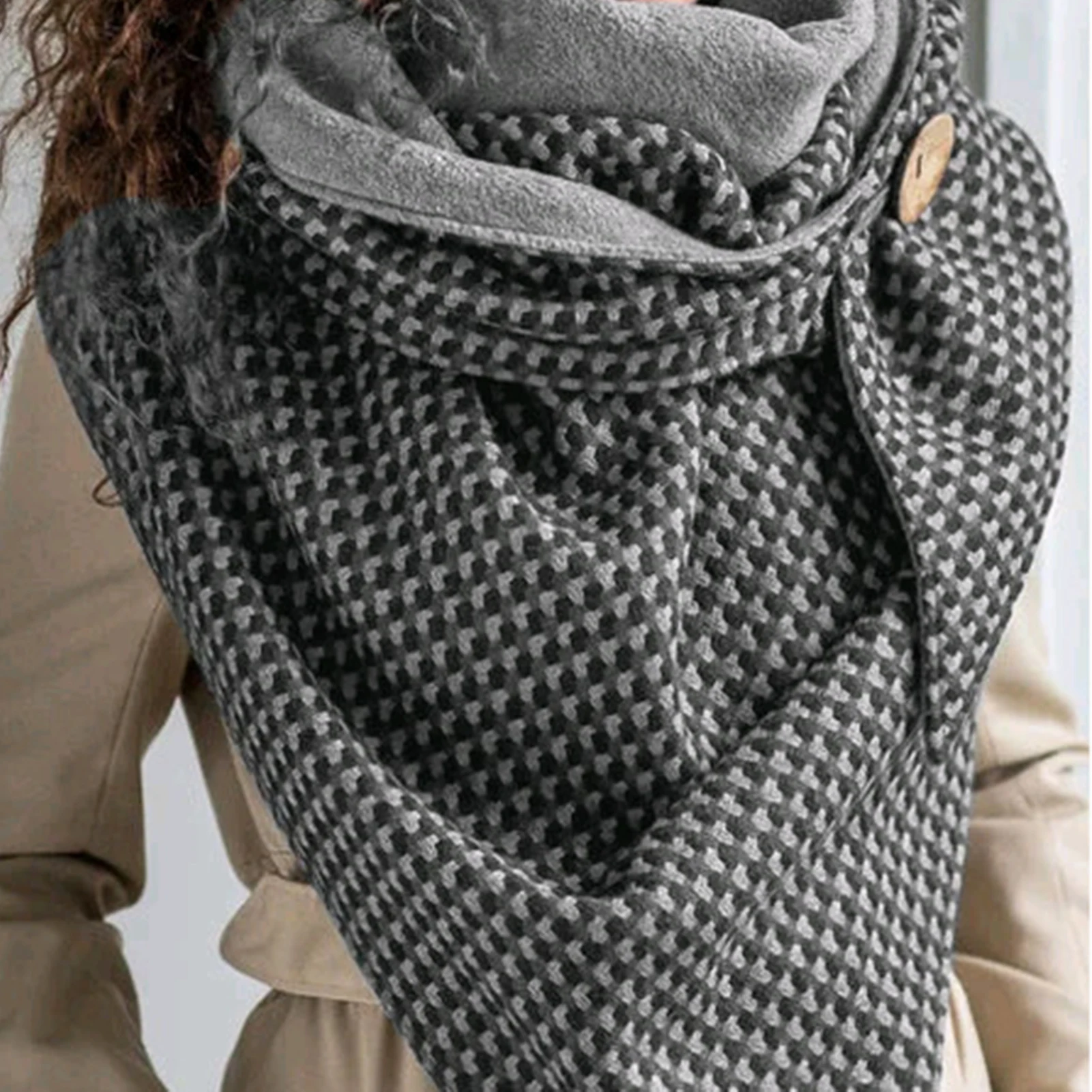 

Women Winter Outdoor Thick Soft Warm Scarf Knitting Wraps Napkin Neckerchief Female Casual Scarves Soft Bufanda Shawl