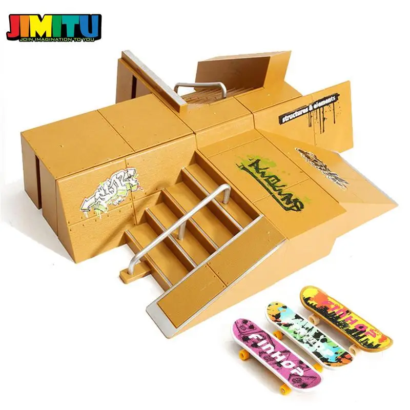 JIMITU Finger Skateboards игровой набор игрушек для пальцевой доски Final Park 92B детских