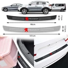 3D наклейка на задний бампер автомобильного багажника из углеродного волокна с защитой от царапин для Peugeot 205 301 308 308S 309 405 406 407 408