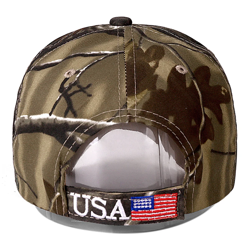 Бейсболка с вышивкой Keep America Great Camouflage повседневная хлопковая бейсболка в стиле