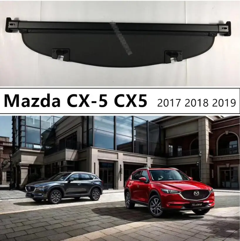 

Защитный чехол для заднего багажника для Mazda CX-5 CX5 2017 2018 2019, высококачественные автомобильные аксессуары черного и бежевого цвета