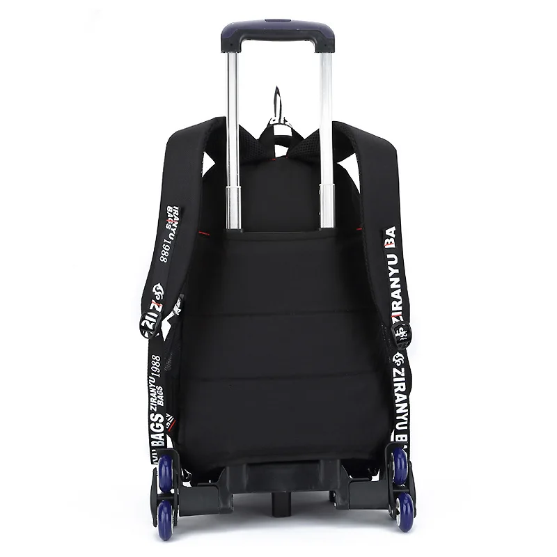 Children's Children School Bags Six Wheels Removable Trolley school Backpack Primary Schoolbags Boys Girls kids Wheeled Backpack