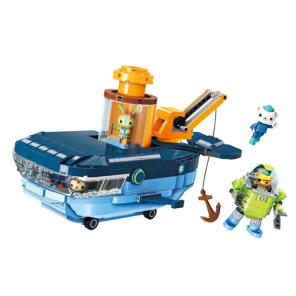 

Les Octonauts Octopod Octopus Playset & Barnacles kwazii peso Inkling ENLIGHTEN Bricks Kids Toy Building Block Octo-Pod