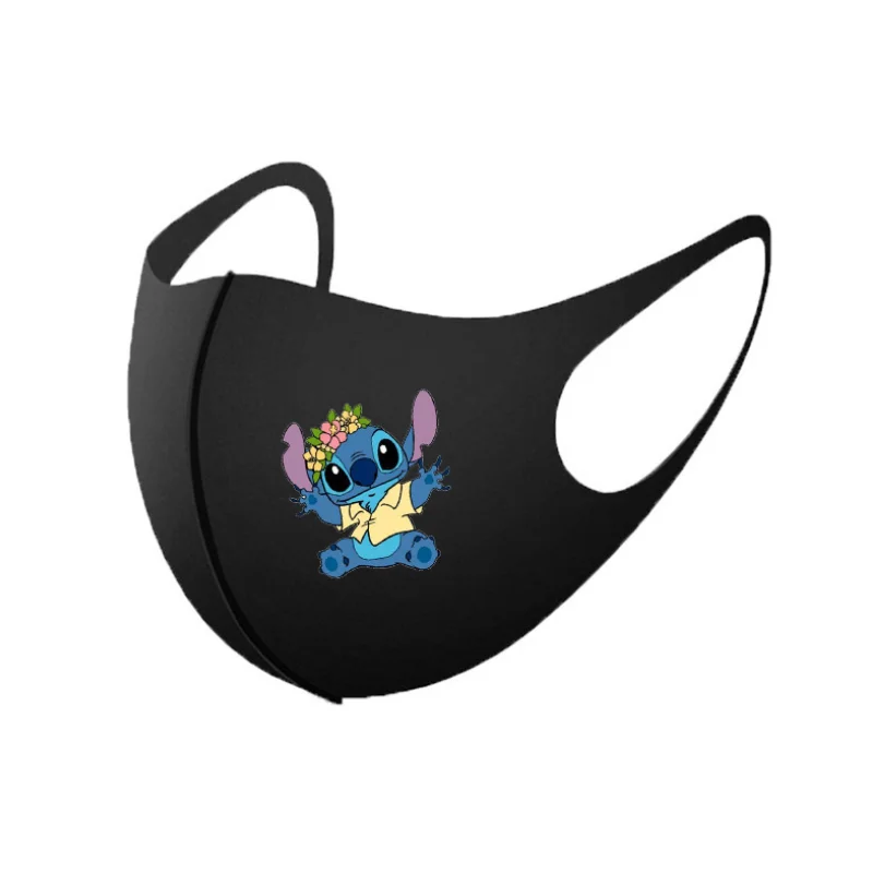 2 шт. Disney аниме маски для взрослых стежка в стиле Маленький Монстр моющийся черный