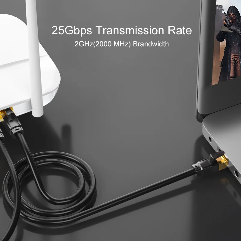 Патч Кабель SAMZHE Cat7 FTP Ethernet CAT 7 LAN Стандартный RJ45 для подключения к компьютеру 0
