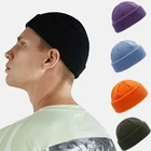 Зимние теплые облегающие шапки, Повседневная шапка для мужчин и женщин, шерстяная вязаная шапка, шапка, шапка в стиле хип-хоп, эластичная шапка, унисекс