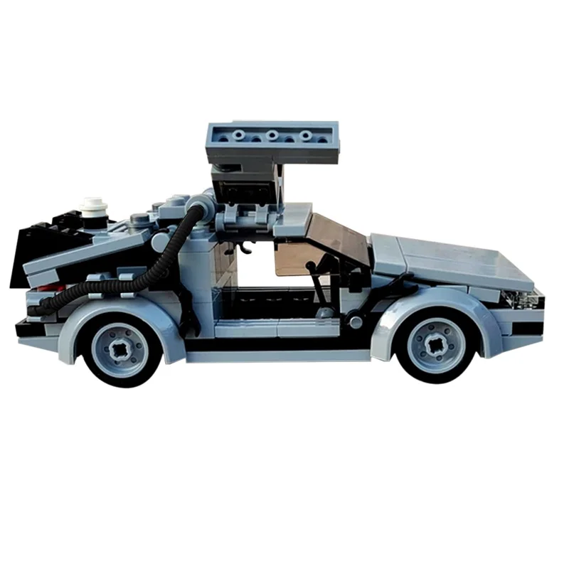 Moc Delorean снова в Futuress высокотехнологичная машина времени MOC фильм гоночный