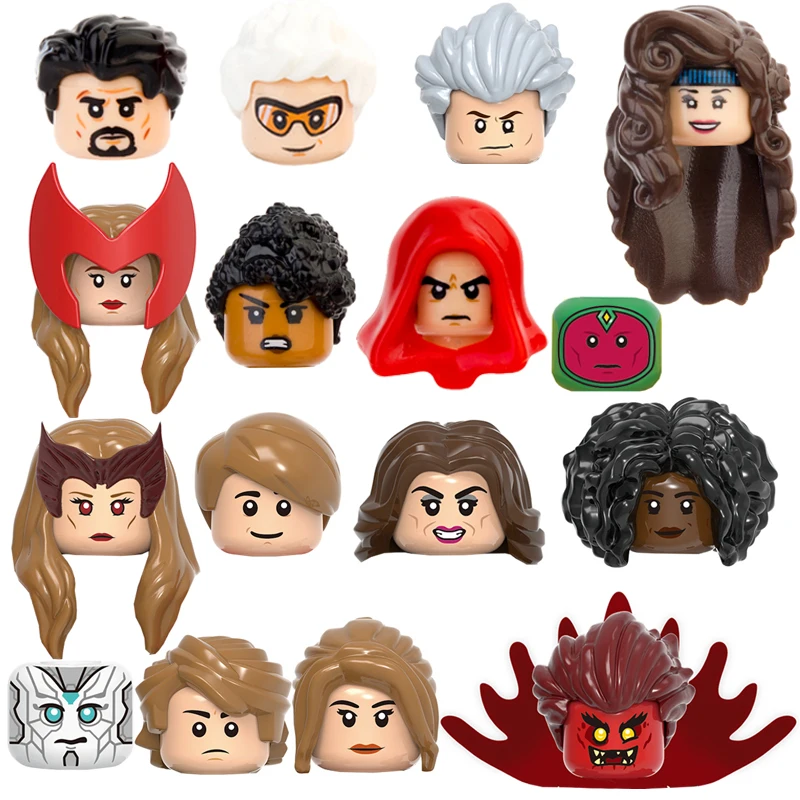 Лидер продаж, фигурки врача, волшебника, аксессуары, голова, плащ, MOC, строительные блоки, игрушки, детские подарки, WM6115, X0306, X0309