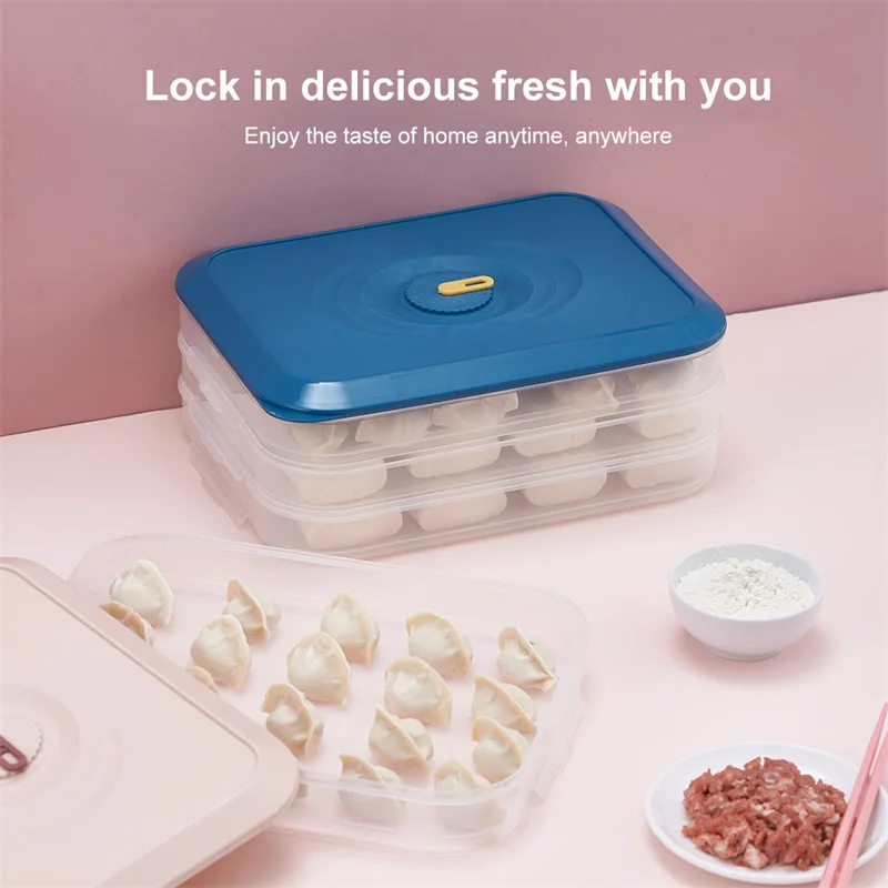 

Food-grade Plastic Stackable Storage Box Sealed Fresh-keeping Anti-odor Multi-layer Refrigerator Storage Box Kitchen Accessories