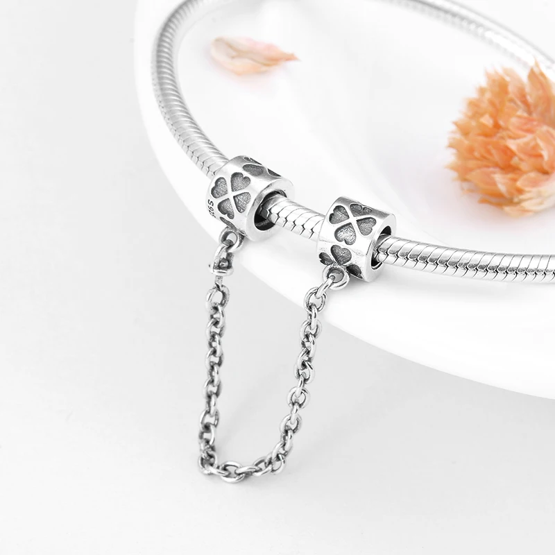 Подвеска-цепочка из серебра 925 пробы с цветами | Украшения и аксессуары