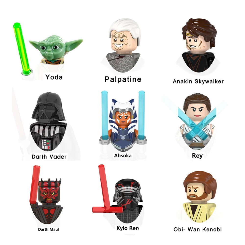 Конструктор Оби-Ван Кеноби Асока йода Люк Скайуокер ситх Палпатин граф Дуку