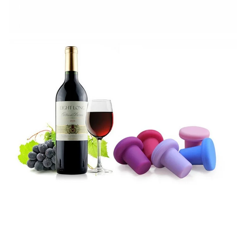 

Bottle Stopper Bottle Caps Wine Stopper Family Bar Preservation Tools Silicone Creative Design Safe And Healthy