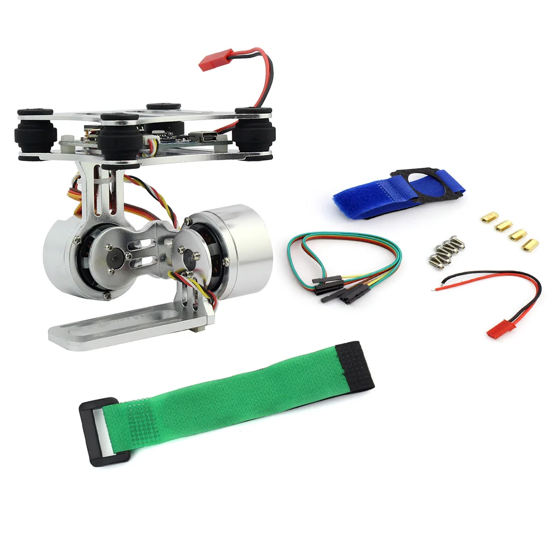 Алюминий 2 осевой бесщеточный карданный вал Камера крепление контроллера разъем