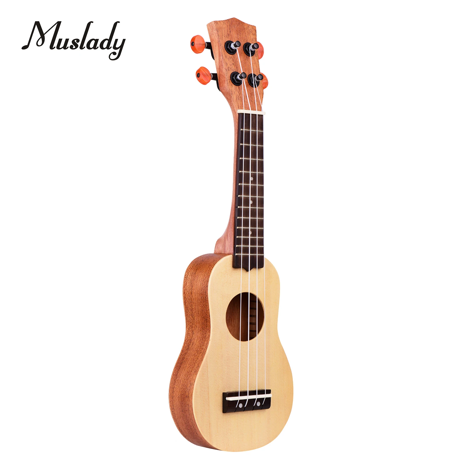Muslady X09 17 дюймов мини акустическая укулеле гитара путешествия Портативный ручной