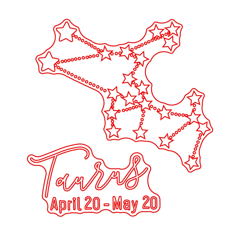 Созвездия Телец прозрачный силиконовый штамп/замазка для &quotсделай сам&quot