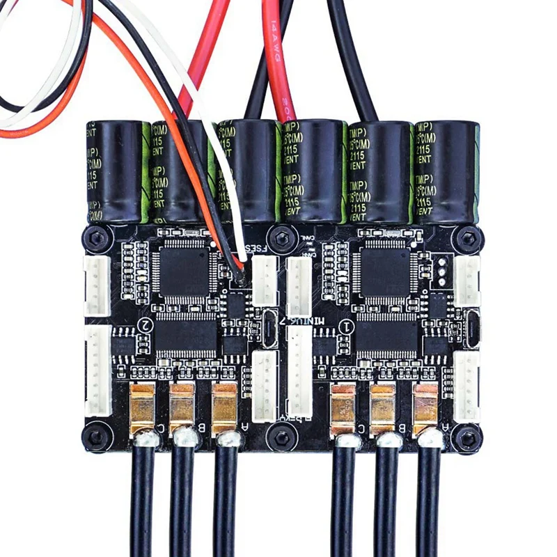 

Контроллер скейтборда двойные мини FSESC6.7 140A Base on VESC6.6 с алюминиевым анодированным радиатором для электрического Лонгборда