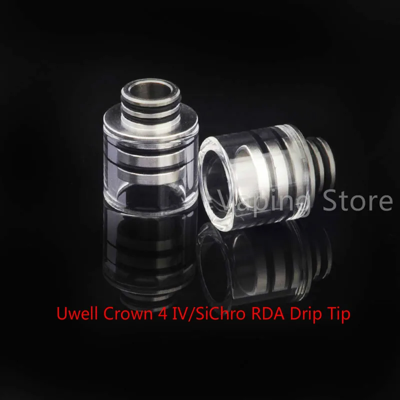 Haku Riviera RDTA/Uwell Crown 4 IV/SiChro RDA/Eleaf Melo 510 стеклянный капельный наконечник сменный