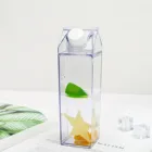 Прозрачные стаканы для молока, картонные, креативные, портативные, пластиковые бутылки для молока, для улицы, детские чашки для воды, оригинальные