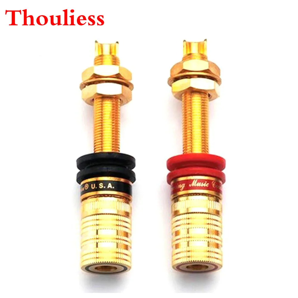 Thouliess 4 шт. HIFI аудио позолоченный OFC CMC 838L-G динамик усилитель связывающий пост-терминал разъем типа банан выходной разъем
