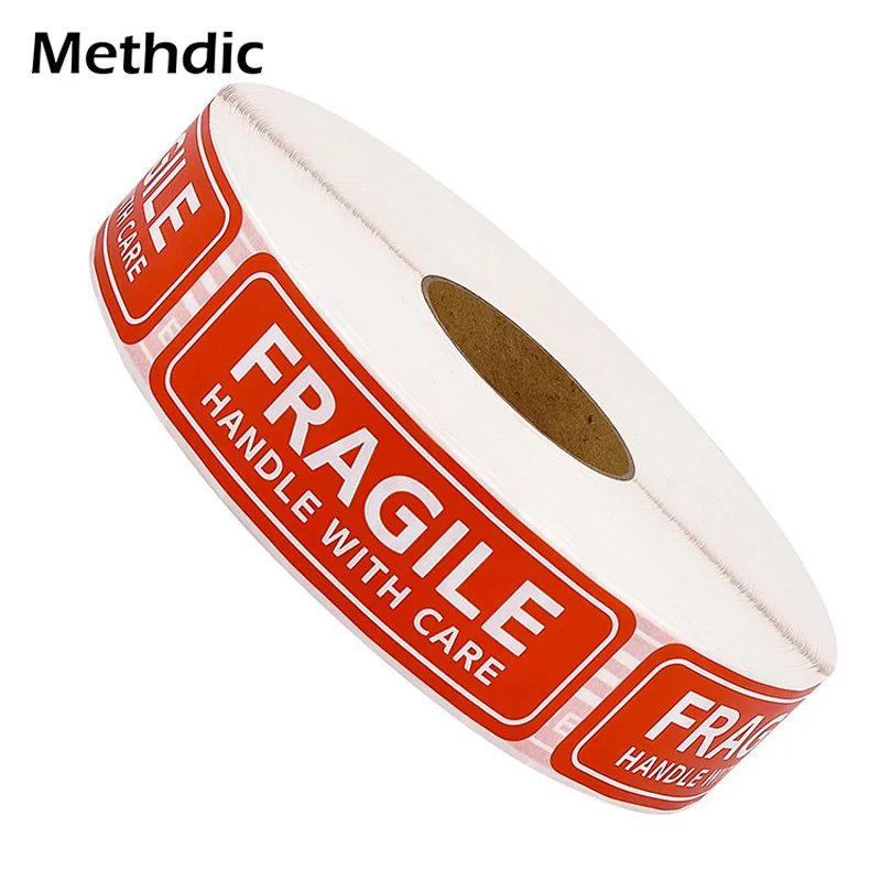

Хрупкие Предупреждение йки Methdic 1x3 дюйма, 2000 шт., предупреждающие этикетки, хрупкие этикетки для упаковки, доставка