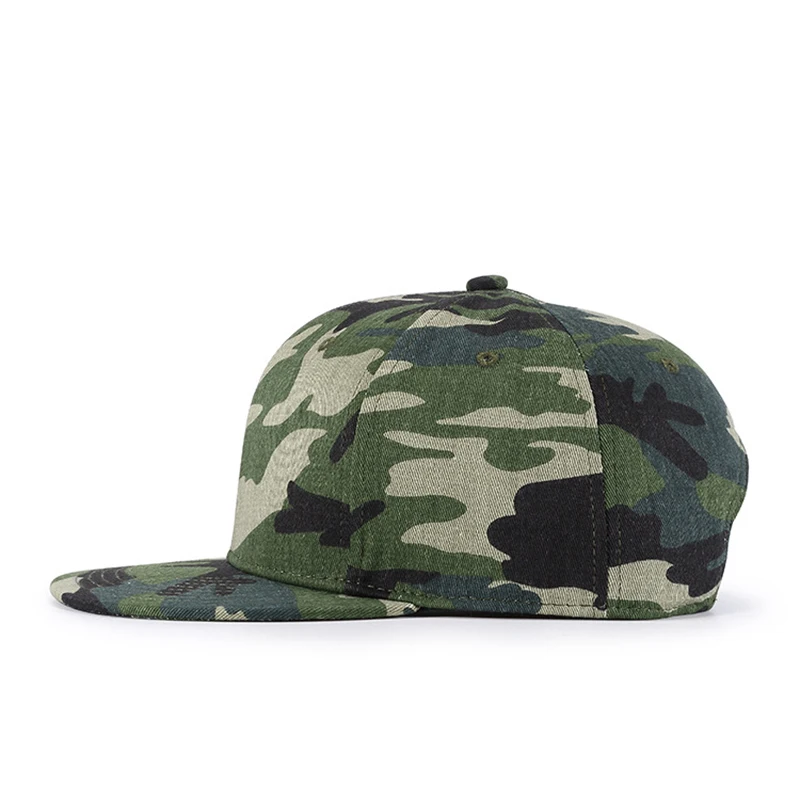 Мужская кепка бейсболка в стиле хип хоп осенняя зеленая камуфляжная плоская