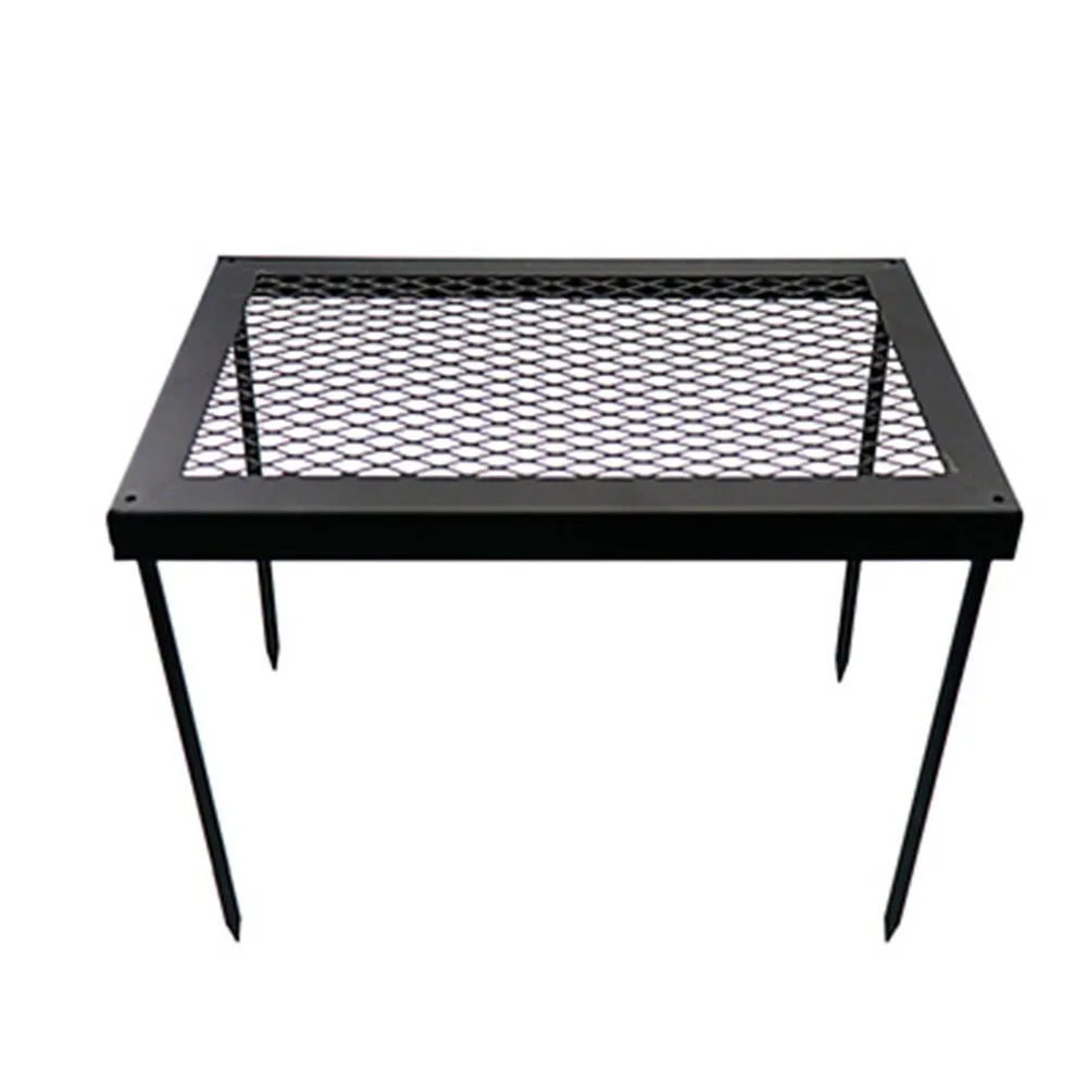 

Outdoor Camping Folding BBQ Iron Table 30*22*20cm Picnic Portable Barbecue Rack Table For Camping Cooking Tables Equippment