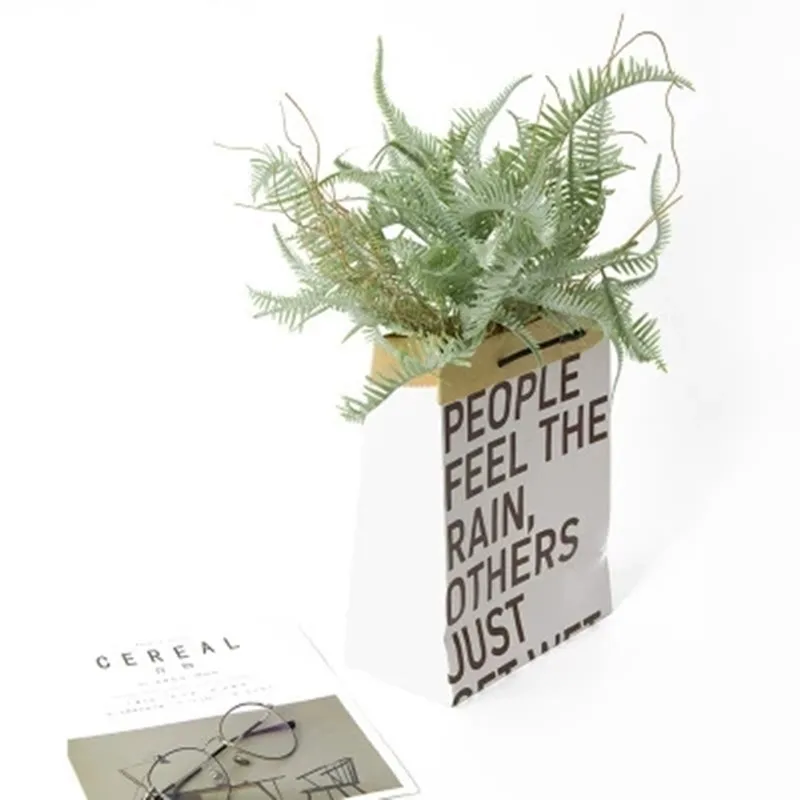 

Искусственная трава, волнистая листья, украшение интерьера, Цветочная имитация папоротника, растение, фон для стены, двери, домашний декор