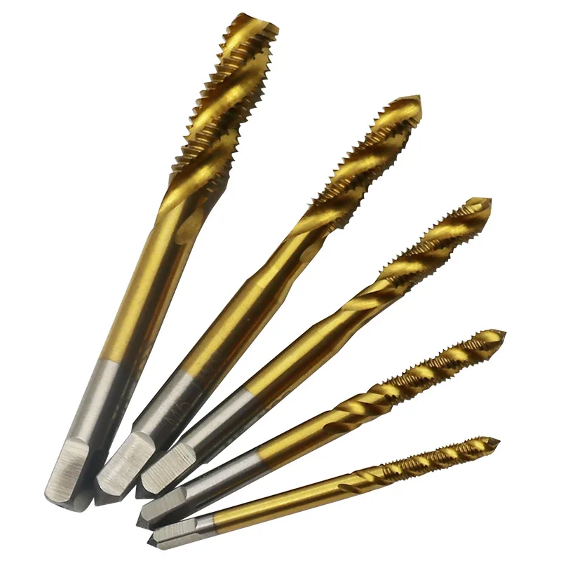 5 шт. мини М3 М4 М5 М6 М8 Сверла спиральные заостренные метчики Резьбовая формовка