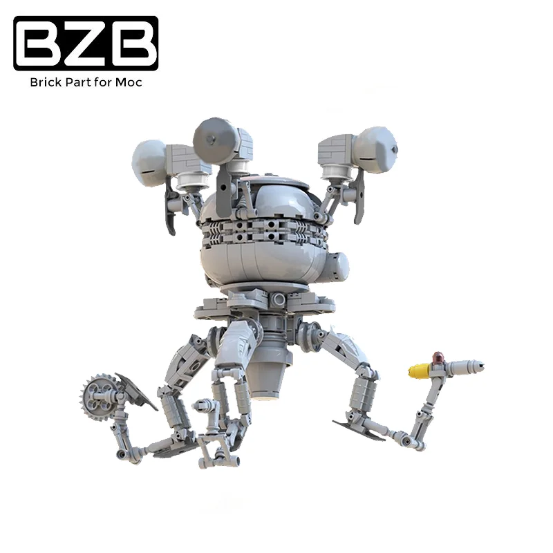 

Головоломка BZB MOC 24137, строительные блоки, модель OL MR.Handy High-tech детские игрушки сделай сам, лучший подарок на день рождения, украшение для дома