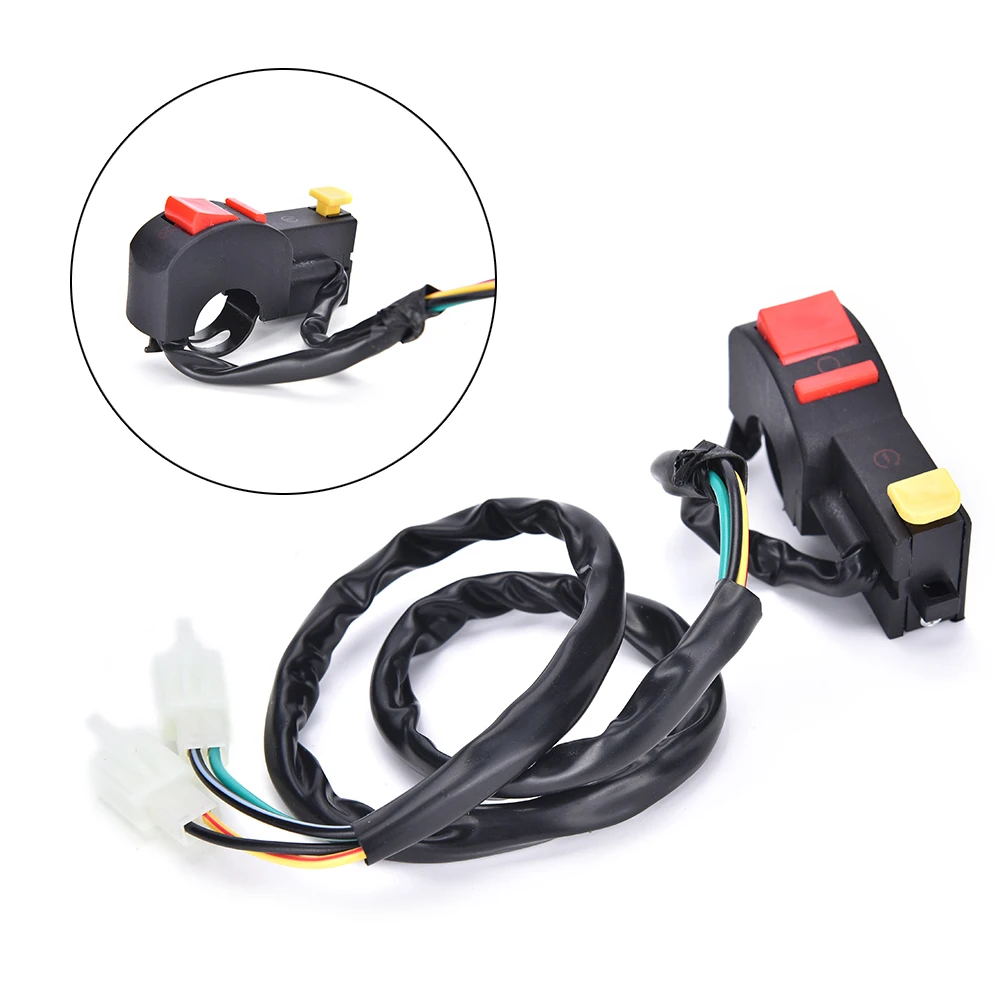 Hot sale 7/8&quot Universal Motorcycle Light Switch Handlebar Fog Button Connector | Автомобили и мотоциклы
