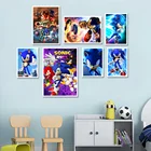 Мультяшный звуковой постер для видеоигр аниме Художественная Картина на холсте настенный Декор Картина для детской комнаты декор для спальни