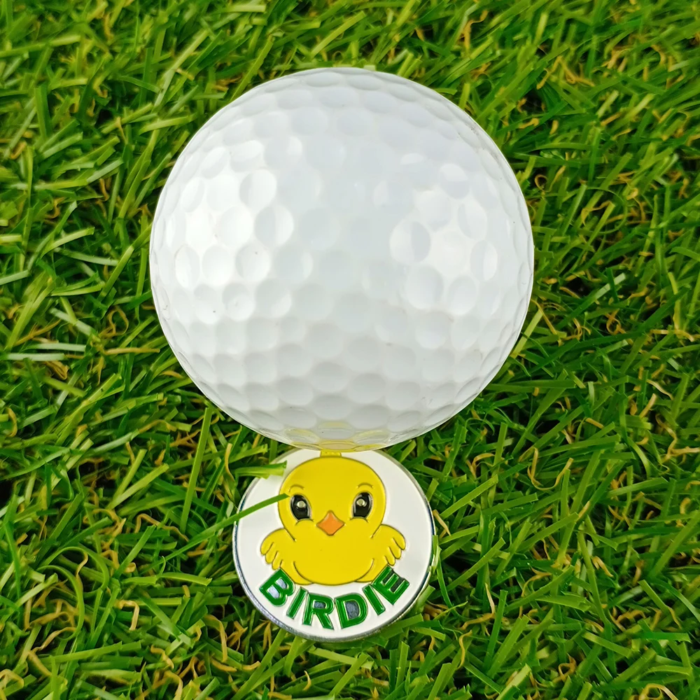 PINMEI Birdie Golf Ball Маркерная шляпа с зажимами Наборы из 1 части Hat Clip и 2 штуки маркерами