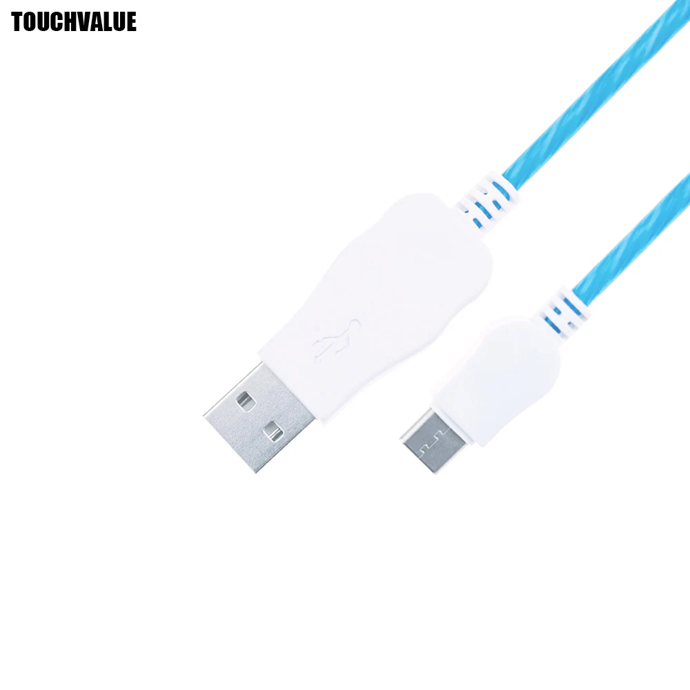 Мигающий кабель Micro USB зарядный типа C красный розовый белый зеленый 1 м 2 вы можете
